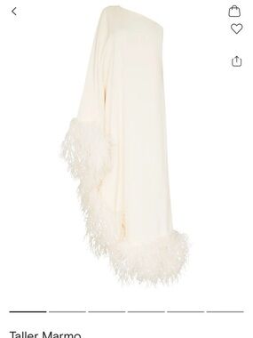 Taller Marmo Ubud Feather Trim Gown